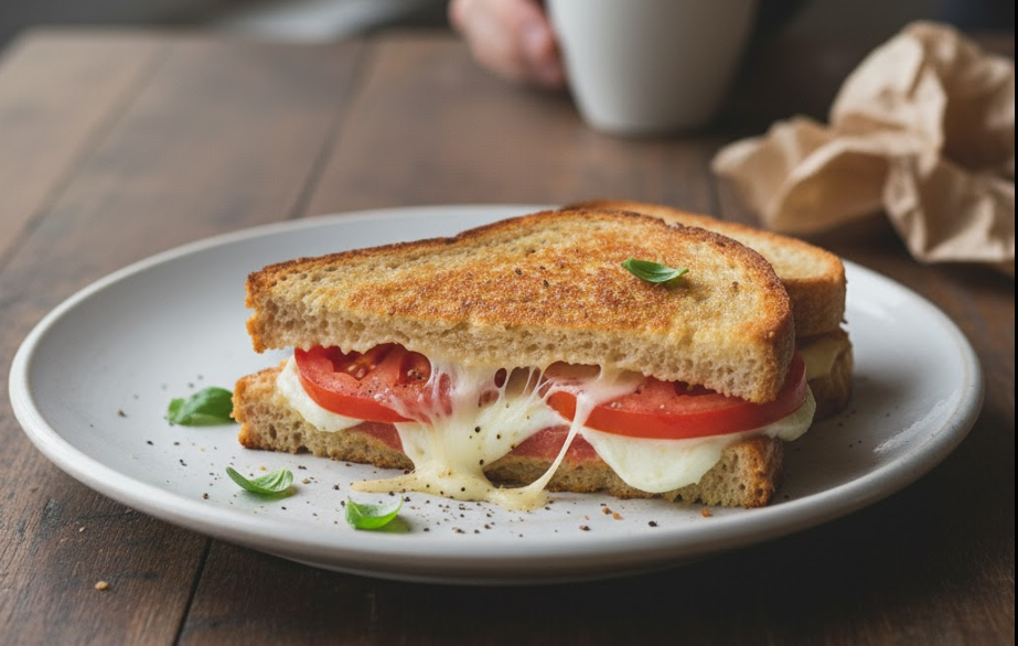 Peynirli Domatesli Tost Tabağı
