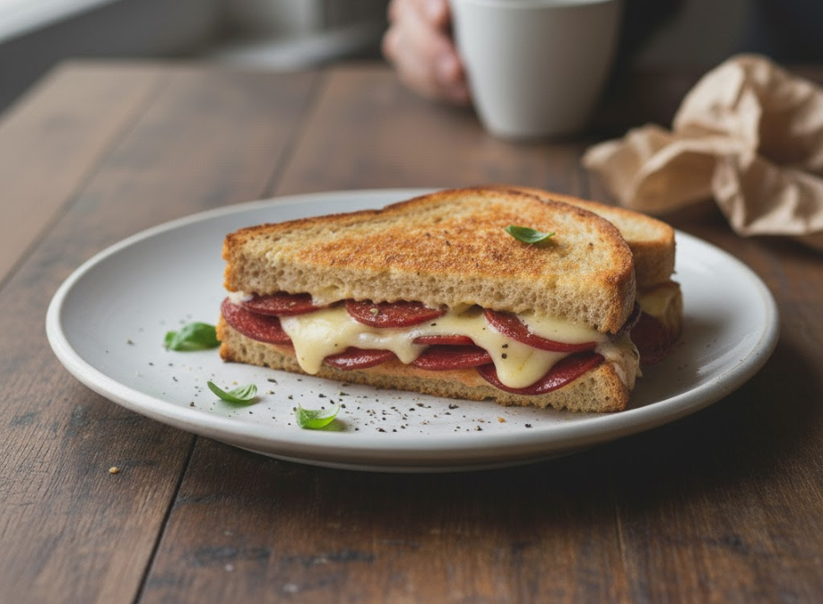 Sucuklu Kaşarlı Tost Tabağı